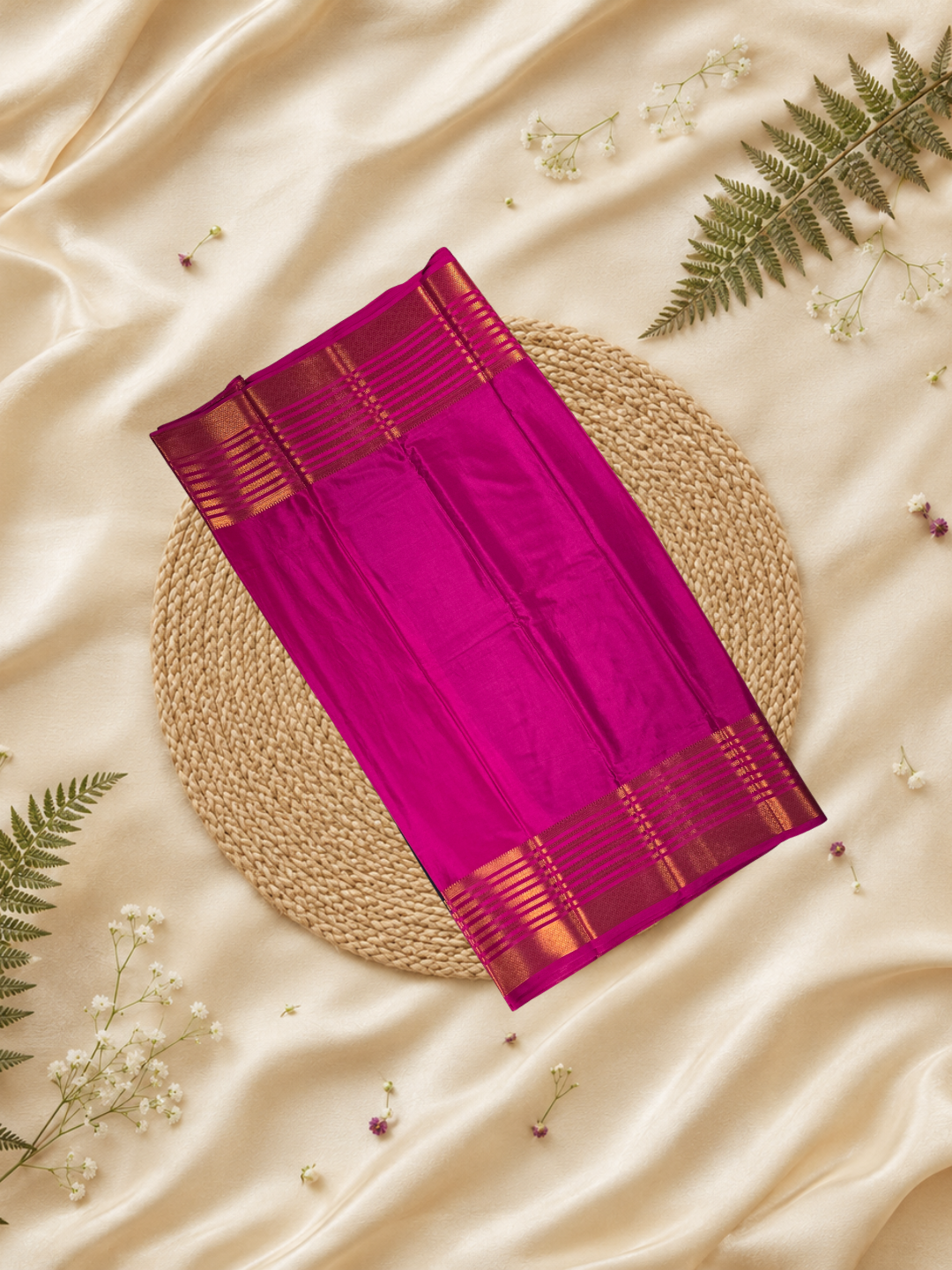 Mysore Silk Saree With Coal Black