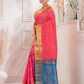 Pure Handloom Korvai Saree | Deep Pink