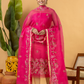 Classic Kota Doria Cotton Unstitched 2-Piece Kurti | Fuchsia