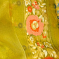 Pure Banarasi Exclusive Ektara Kora JAMDANI Tilfi saree  | Olive Green