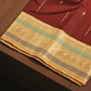 Silk Mark Certified Handloom Kanjivaram Silk Saree  |  Maroon Red