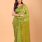 Matka Silk Saree With Pear Green - 136