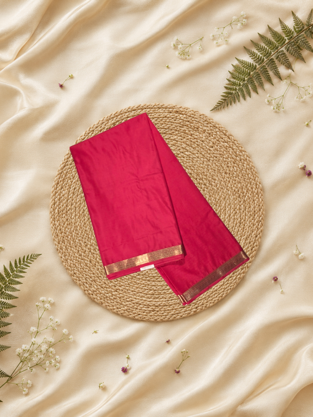Classic Mysore Silk Saree  |  Watermelon Pink