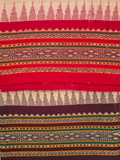 Handwoven Pure Vidarbha Tussar Silk Saree | Red and Purple