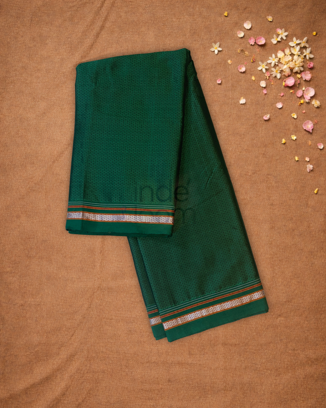 Ilkal Saree in Forest Green