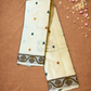 Silk Mark Certified Handloom Kanjivaram Silk Saree  |  Warm Ivory