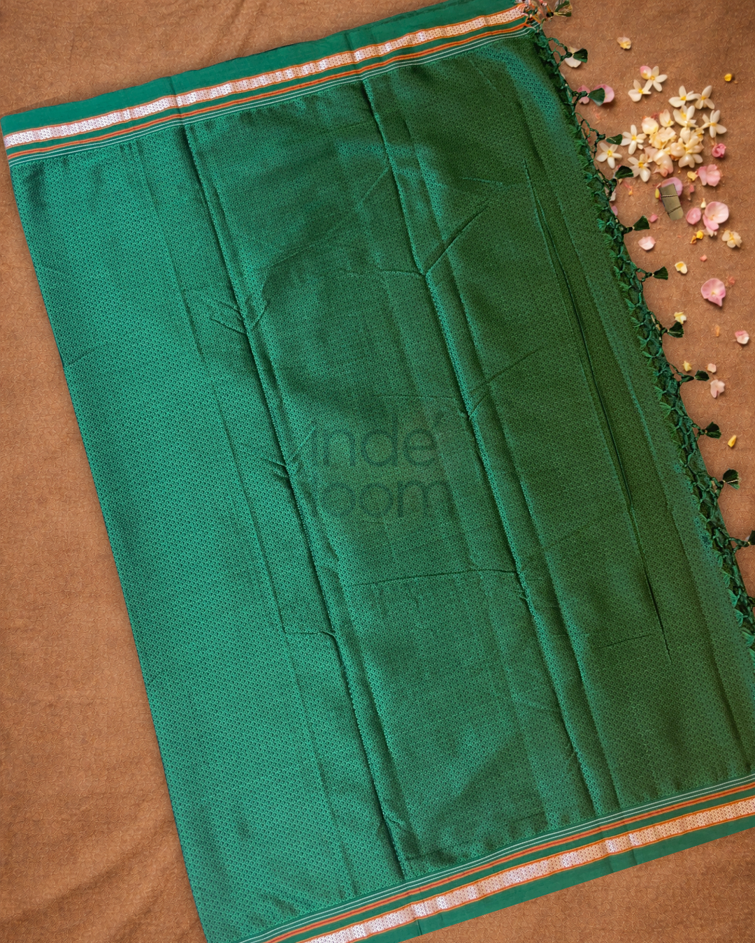 Ilkal Saree in Forest Green