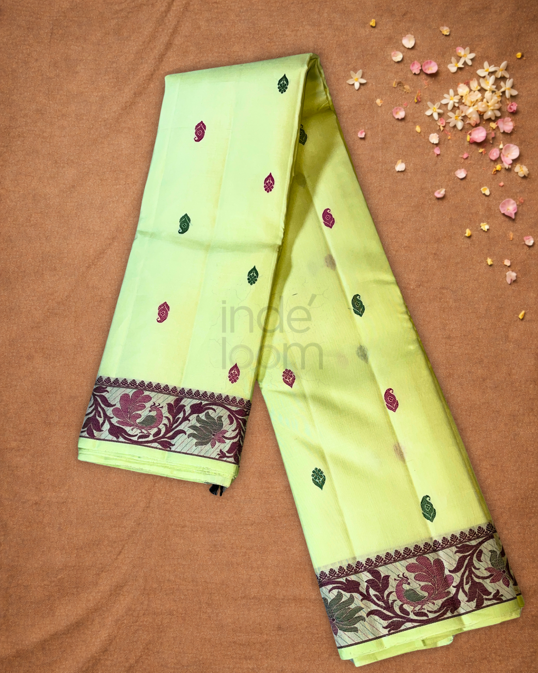 Kanjivaram Saree With Tea Green