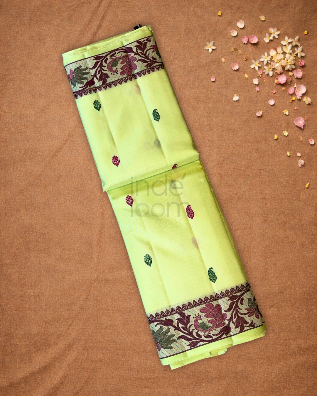 Kanjivaram Saree With Tea Green