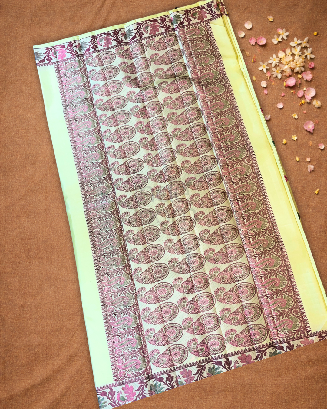 Kanjivaram Saree With Tea Green