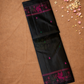 Silk Mark Certified Handloom Kanjivaram Silk Saree  |  Midnight Black