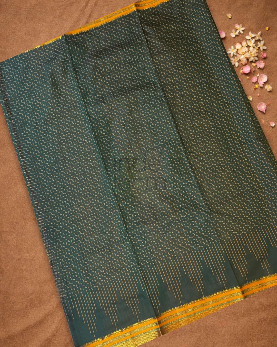 Ilkal Saree in Dark Green
