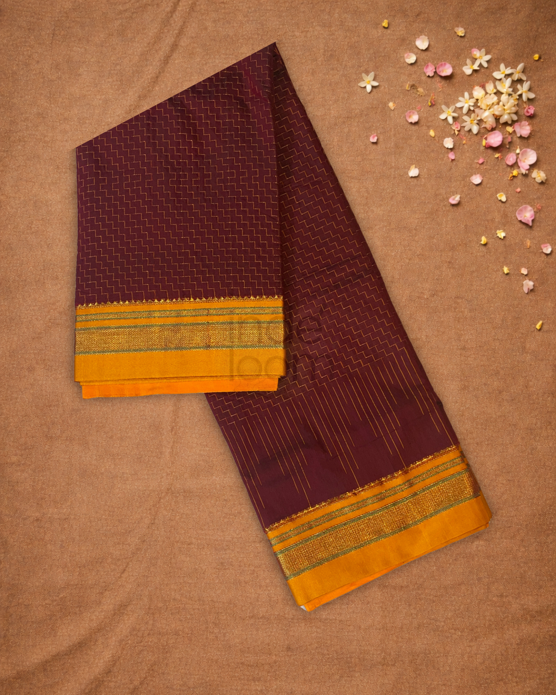 Traditional Ilkal Cotton Silk Viscose Saree  |  Wine Red