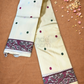 Silk Mark Certifed Handloom Kanjivaram Silk Saree  |  Cream Beige
