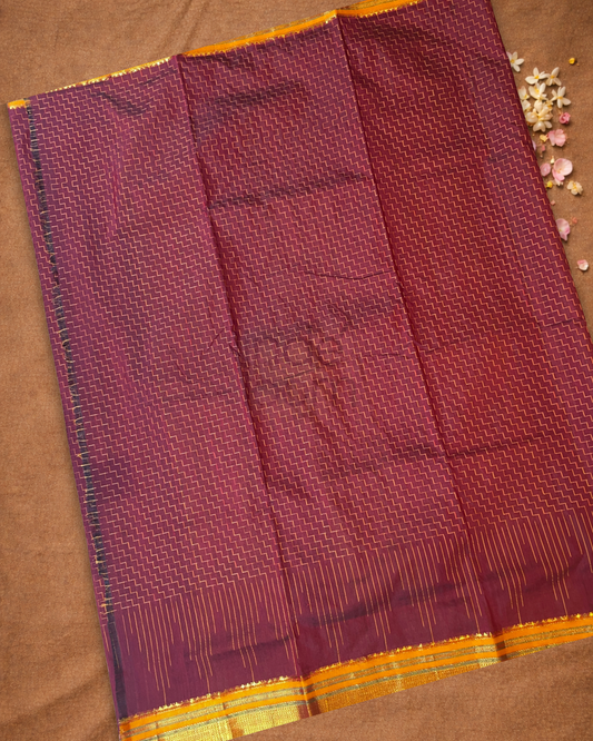 Ilkal Saree in Blood Reed
