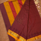Traditional Ilkal Cotton Silk Viscose Saree  |  Wine Red