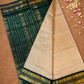 Handloom Korvai Silk Cotton Saree  |  Deep Teal