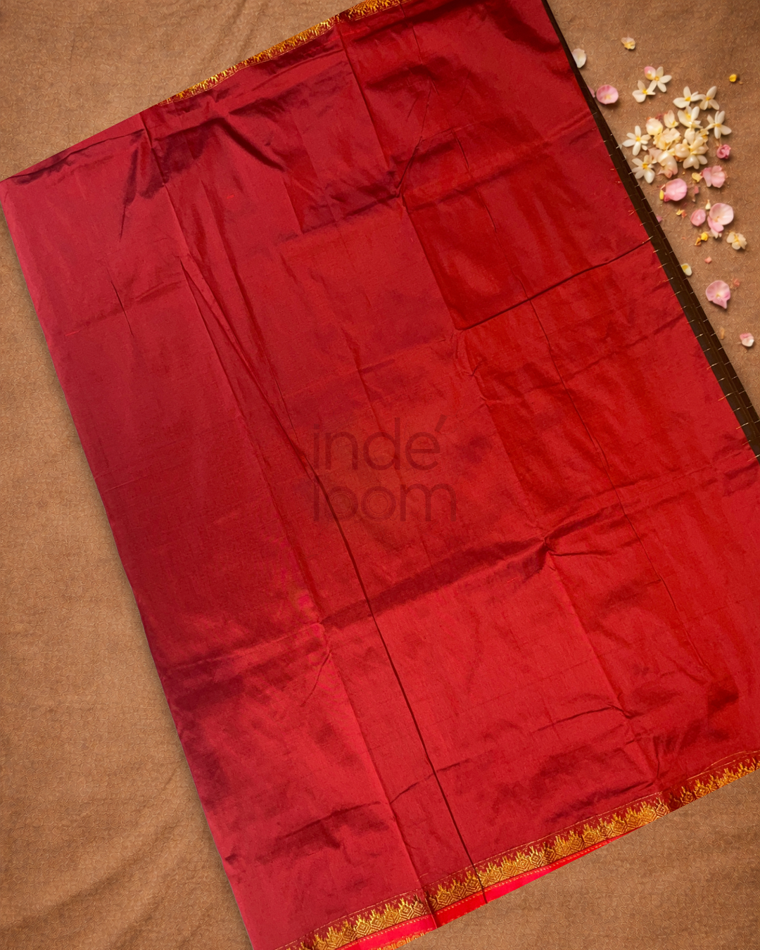 Traditional Ilkal Cotton Silk Viscose Saree  |  Espresso Brown
