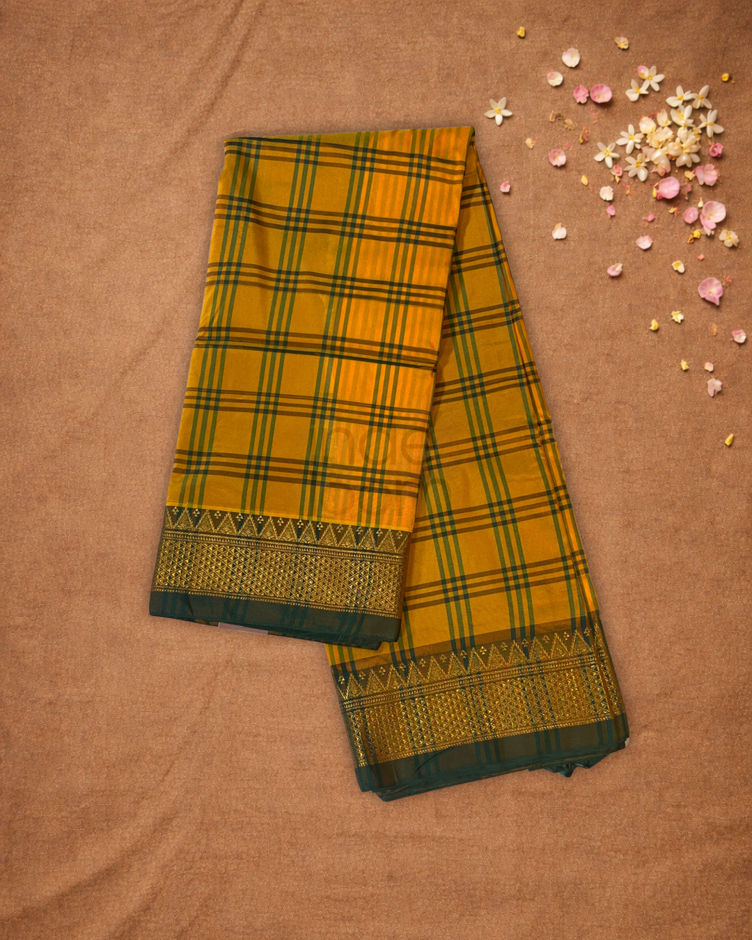 Ilkal Saree in Mustard Yellow