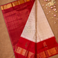 Pure Handloom Korvai Saree | Apple Red
