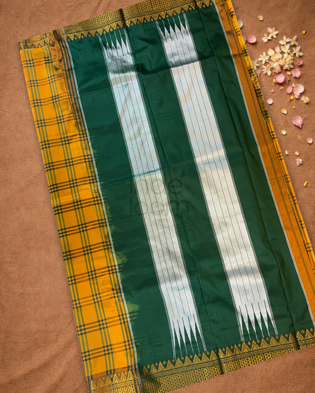 Ilkal Saree in Mustard Yellow