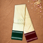 Silk Mark Certified Handloom Kanjivaram Silk Saree  |  Ivory White