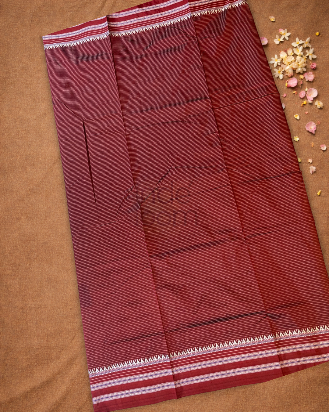 Traditional Ilkal Cotton Silk Viscose Saree  |  Berry Pink