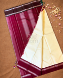 Silk Mark Certified Handloom Kanjivaram Silk Saree  |  Ivory White