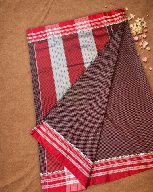 Ilkal Saree in Ruby Red