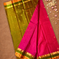 Handloom Kanjivaram Silk Saree  |  Magenta Pink