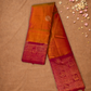 Silk Mark Certified Handloom Kanjivaram Silk Saree  |  Fire Orange