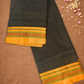 Traditional Ilkal Cotton Silk Viscose Saree  |  Midnight Black