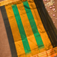 Traditional Ilkal Cotton Silk Viscose Saree  |  Midnight Black