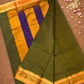 Traditional Ilkal Cotton Silk Viscose Saree  |  Army Green