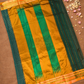 Traditional Ilkal Cotton Silk Viscose Saree  |  Deep Teal