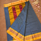 Traditional Ilkal Cotton Silk Viscose Saree  |  Slate Grey