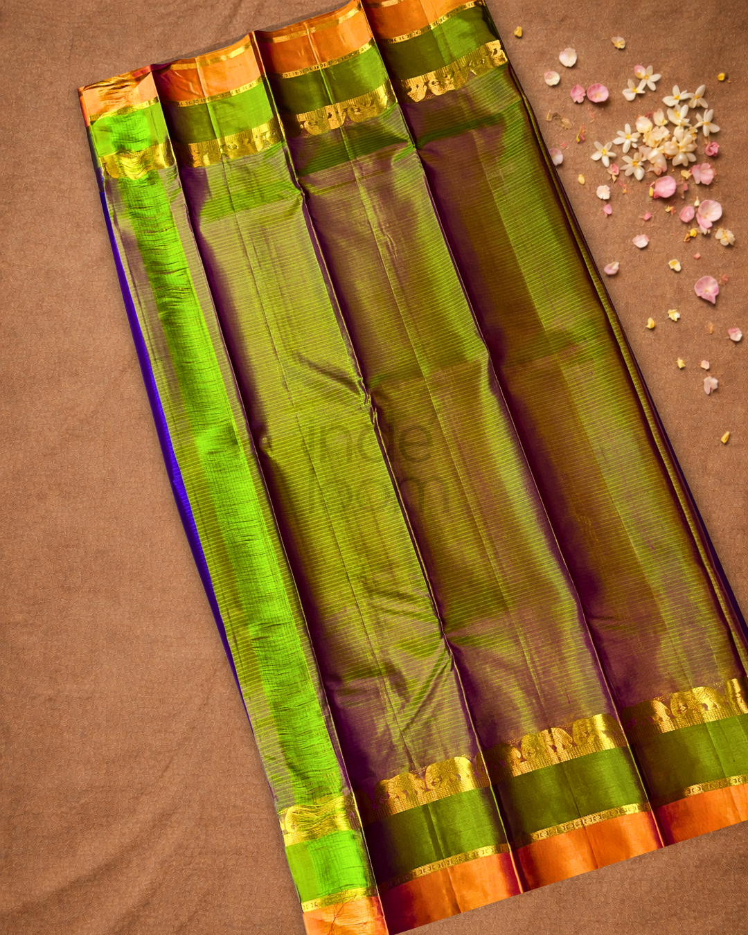Kanjivaram Saree With Navy Blue