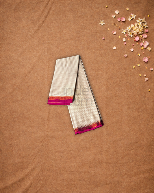 Mysore Silk Saree With Beige