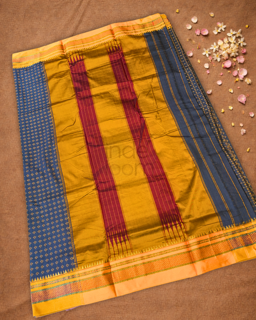 Ilkal Saree in Pigeon Blue