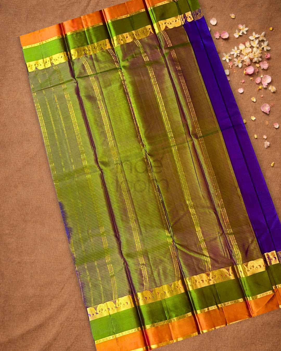 Kanjivaram Saree With Navy Blue
