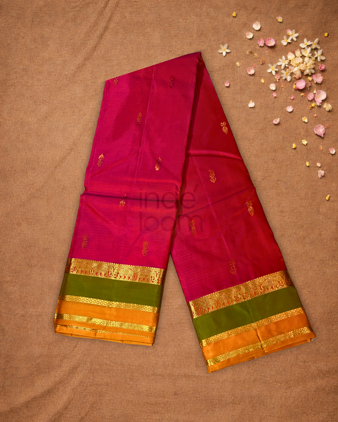 Kanjivaram Saree With Hot Pink