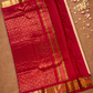 Pure Handloom Korvai Saree | Ruby Red