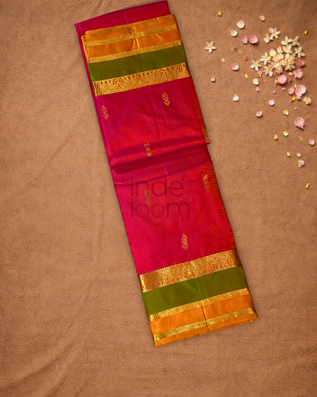 Kanjivaram Saree With Hot Pink