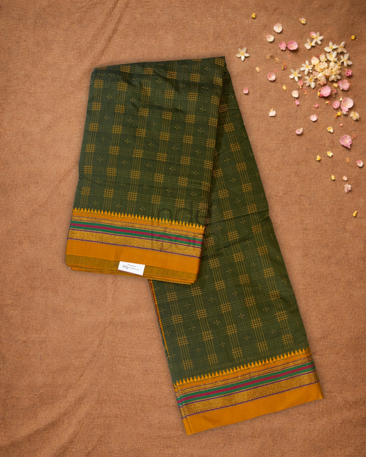 Ilkal Saree in Forest Green