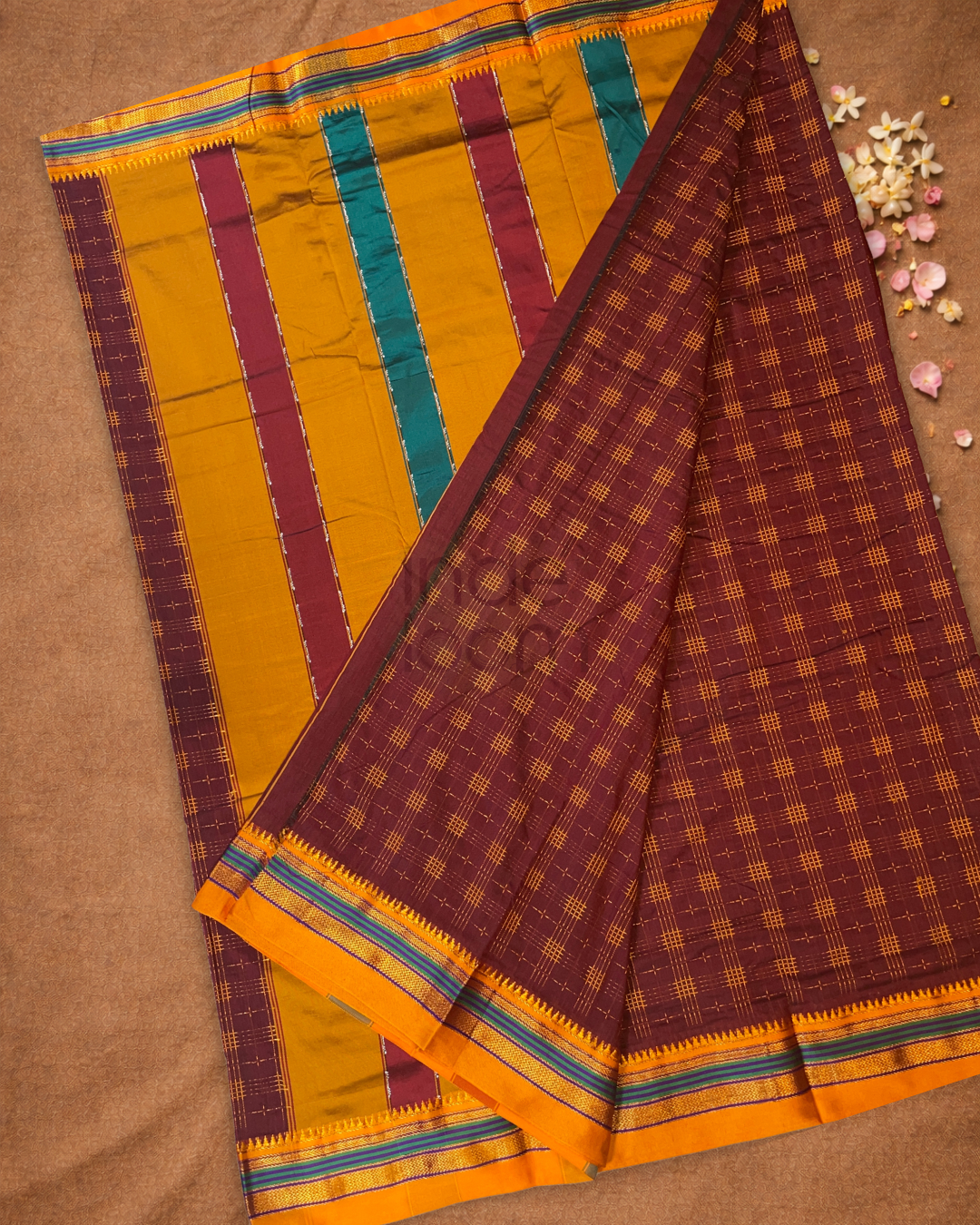 Traditional viscose Saree  |  Wine Red
