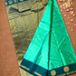 Handloom Kanjivaram Silk Saree  |  Jade Teal
