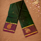 Silk Mark Certified Handloom silk Saree  |  Army Green
