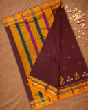 Ilkal Saree in Red Brown