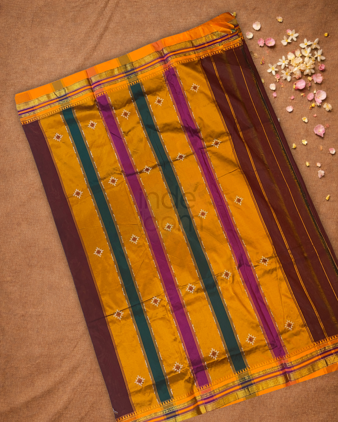 Ilkal Saree in Red Brown