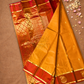 Handloom Kanjivaram Silk Saree  |  Mustard Yellow